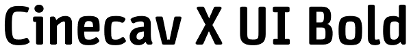 Cinecav X UI Bold Font