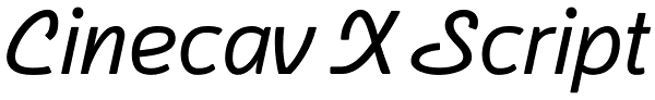 Cinecav X Script Font