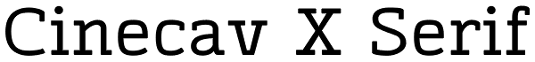 Cinecav X Serif Font