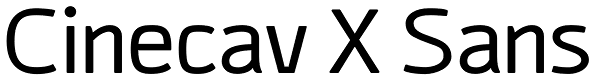 Cinecav X Sans Font