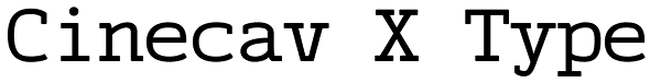 Cinecav X Type Font