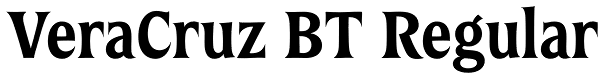 VeraCruz BT Regular Font