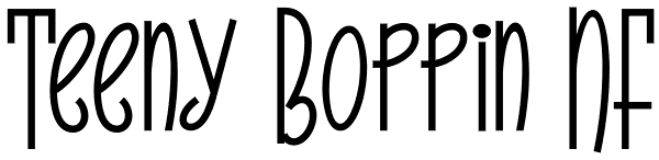 Teeny Boppin NF Font