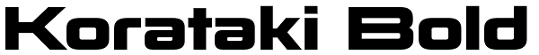 Korataki Bold Font