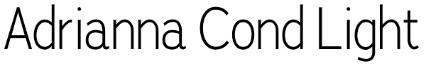 Adrianna Cond Light Font