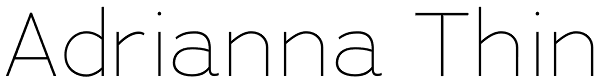 Adrianna Thin Font