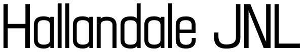 Hallandale JNL Font