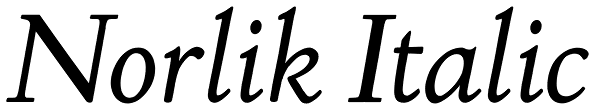 Norlik Italic Font