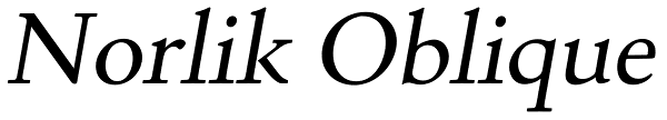 Norlik Oblique Font