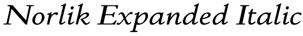 Norlik Expanded Italic Font