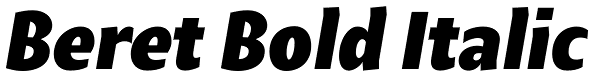 Beret Bold Italic Font