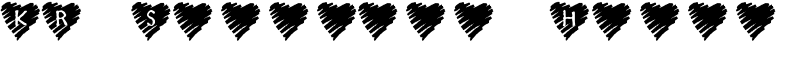 KR Scribble Heart Font