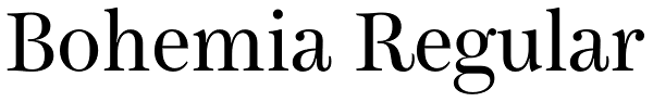 Bohemia Regular Font