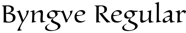 Byngve Regular Font