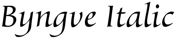 Byngve Italic Font