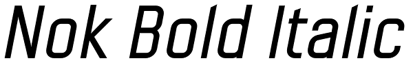 Nok Bold Italic Font