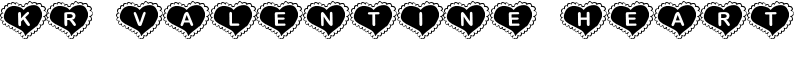 KR Valentine Heart Font