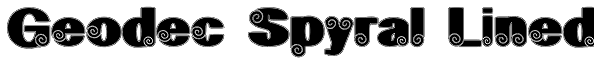 Geodec Spyral Lined Font