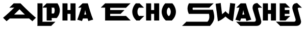 Alpha Echo Swashes Font