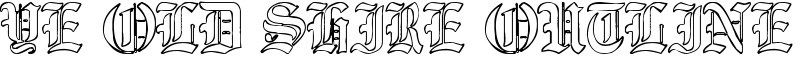 Ye Old Shire Outline Font