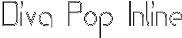 Diva Pop Inline Font