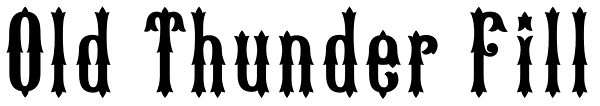 Old Thunder Fill Font