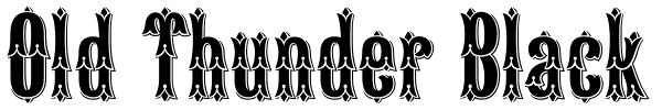 Old Thunder Black Font