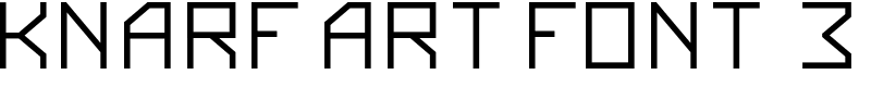 Knarf Art Font 3 Font