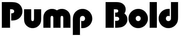 Pump Bold Font