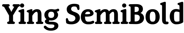 Ying SemiBold Font