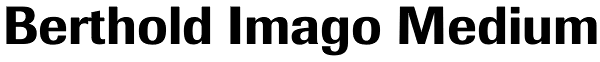 Berthold Imago Medium Font