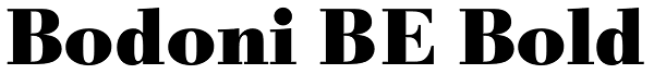 Bodoni BE Bold Font