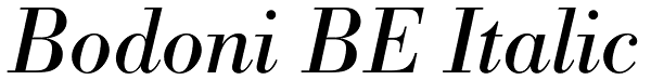 Bodoni BE Italic Font