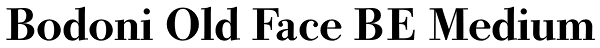 Bodoni Old Face BE Medium Font