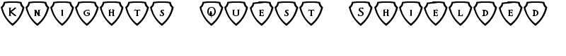 Knights Quest Shielded Font