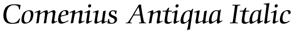 Comenius Antiqua Italic Font