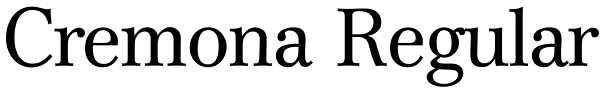 Cremona Regular Font