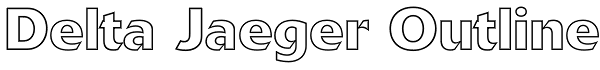 Delta Jaeger Outline Font