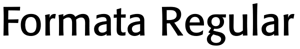 Formata Regular Font