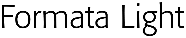 Formata Light Font