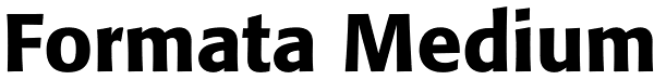 Formata Medium Font