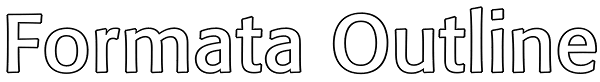 Formata Outline Font