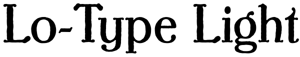 Lo-Type Light Font