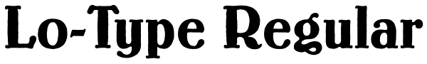 Lo-Type Regular Font