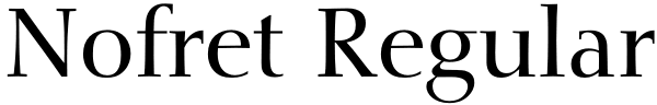 Nofret Regular Font