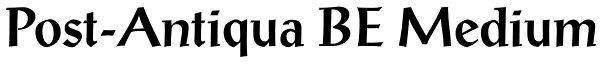 Post-Antiqua BE Medium Font