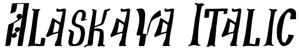 Alaskaya Italic Font