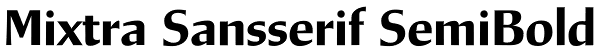 Mixtra Sansserif SemiBold Font