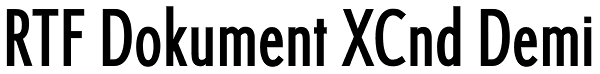 RTF Dokument XCnd Demi Font