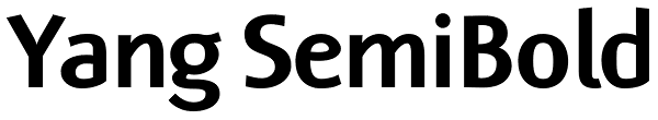 Yang SemiBold Font